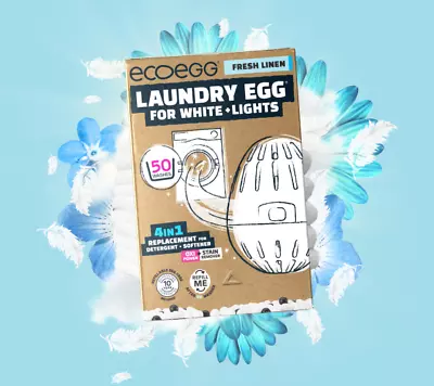 Ecoegg Laundry Egg For Whites & Lights Fresh Linen 50 Washes • £9.99