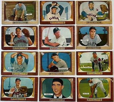 (12) 1955 Bowman Star & Semi-Star Baseball Card Lot *Ralph Kiner Nelly Fox Etc • $51