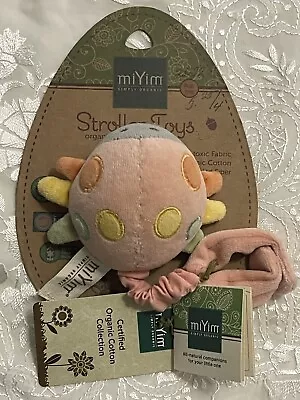 MiYim Simply Organic Stroller Toy - Pink  Ladybug • $14.99