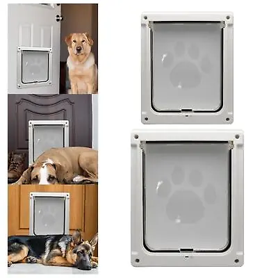 £49.87 • Buy Cat Dog Doors Single Flap Automatic Close Magnet Attraction Tunnel Pet Flap Door
