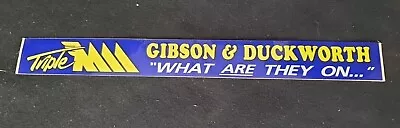 Rare Triple M Radio Sticker Gibson & Duckworth- What Are They Doing  Unpeeled.  • $15