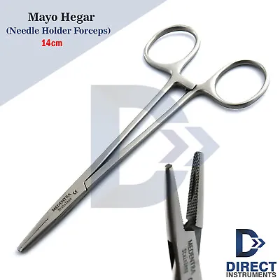 Mayo Hegar Needle Holder Driver 14cm Suture Surgical Piercing Groove Serrated CE • $7.41