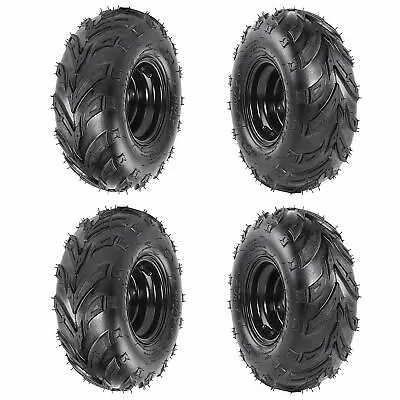 4PCS 6  Inch 145/70-6 Wheel Left  Right Tire Rim For ATV Quad Go Kart 4 Wheeler • $189.51