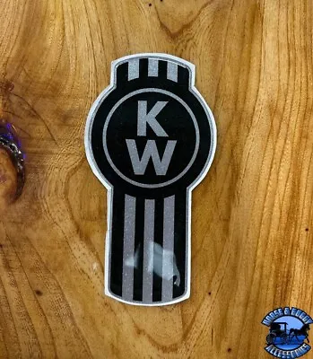 New Style Dark Gray/Silver Kenworth Emblem Decal Replacement High Quality • $88.07