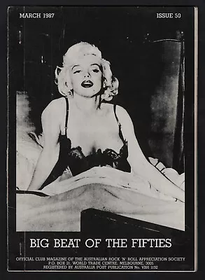 Big Beat Of The Fifties~Aust.Rock&Roll History Magazine~#50~Marilyn Monroe Cover • $20