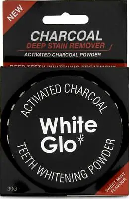 $17.18 • Buy White Glo Activated Charcoal Teeth Whitening Powder 30g