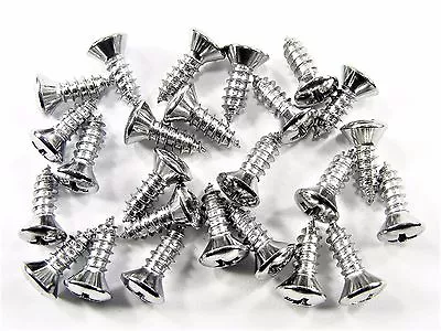 Datsun Chrome Trim Screws- #8 X 1/2  Long- #8 Oval Head- 25 Screws- #290 • $9.95