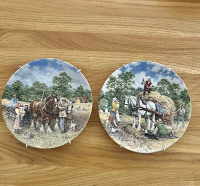 £9.99 • Buy Pair Of Wedgewood Collectors Plates Life On The Farm By John L Chapman 1989