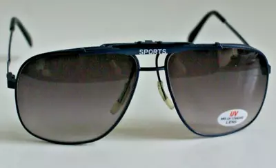 NWT TruVintage 90's Retro Flip Up Navigator Style Gradient Smoke Lens Sunglasses • $79.99