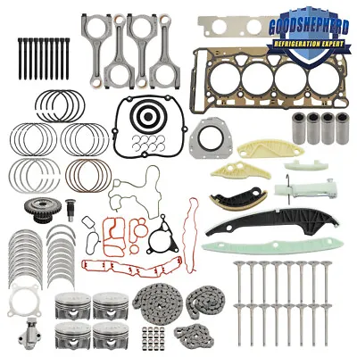 Engine Overhaul Rebuild Pistons & Rods Kit For Audi VW 2.0 TFSI A4 Q5 Jetta CCTA • $330.57