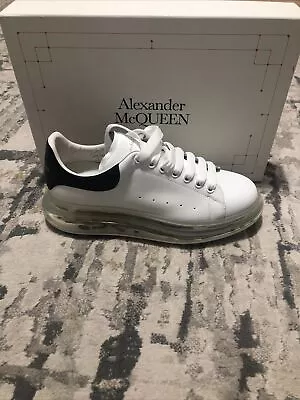 Alexander McQueen Men's Oversized Gel Sole Leather Platform Sneakers US 10 EU 43 • $345