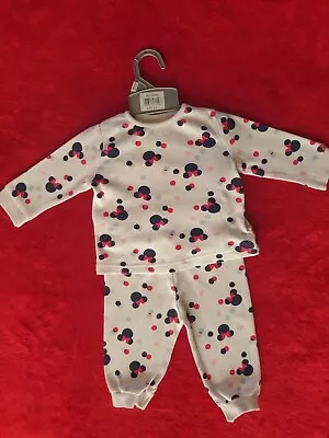 Baby Girls Disney Minnie Mouse Top And Bottoms Size 3-6 Brand George. • £1.99