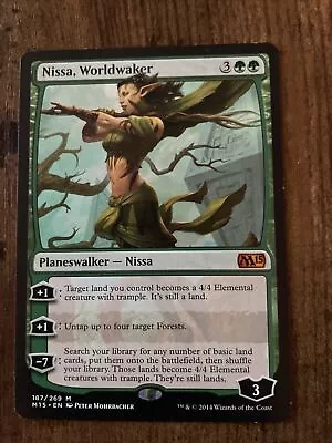 MTG Nissa Worldwaker Magic 2015 187/269 Regular Mythic • $2.50