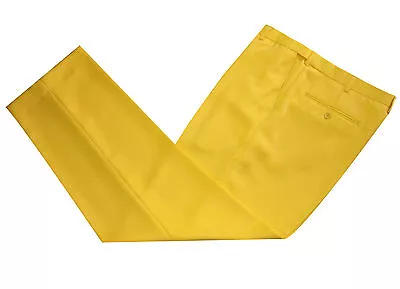 New Mens Business Formal Microfibre Yellow Coloured Pants Trouser (size 28-46) • $31.64