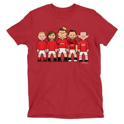 Manchester Football Legends VIPwees Baby T-Shirt Unisex ORGANIC Inspired Man Utd • £11.99