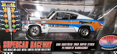 Mopar 1968 Plymouth Barracuda Don Grotheer Super Stock 1:18 Diecast Nhra • $90