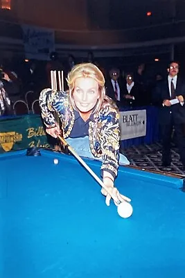 OA45-062 1980s Bo Derek Pool Tourney Orig Oscar Abolafia 35mm COLOR SLIDE • $12