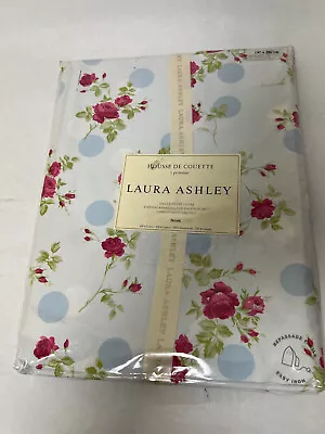 Laura Ashley Vintage Cottage Floral Single 135x200 Susan Blue Duvet Cover • $75