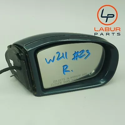 +a2195 W211 Mercedes 03-06 E Class Front Right Door Side Rear View Mirror Green • $165.59