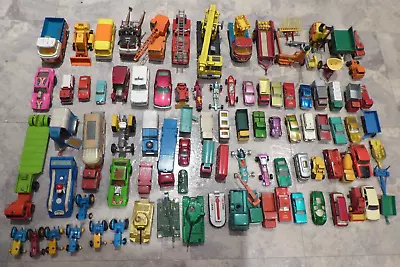 £50 • Buy Job Lot Of 93 Corgi / Dinky / Lesney / Matchbox Etc Model Cars, Trucks, Tractors