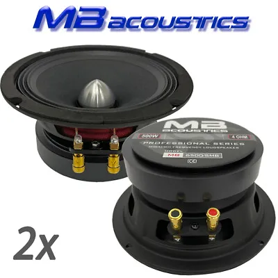 2 Speakers MB Acoustics 6.5  Midrange Aluminum Bullet Speaker 1000W 4Ω Car Audio • $54.50