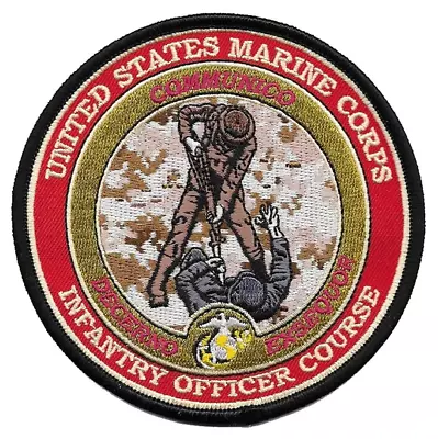 4  Usmc Marine Corps Infantry Officer Course Insignia Round Embroidered Patch • $39.99