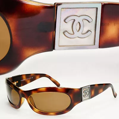 Chanel Sunglasses 2007 Vintage Mother Of Pearl Brown 5069-H C.502/73 141223 • £149