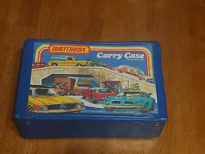 Vintage 1978 Matchbox Carry Case Blue Lesney • $13