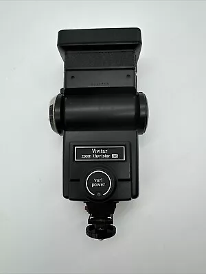 Vivitar 285HV Zoom THYRISTOR SHOE MOUNT ELECTRONIC FLASH Vtg • $14.48