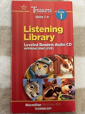 Macmillian/McGraw-Hill Treasures Listening Library 1st Grade Approaching Level • $9