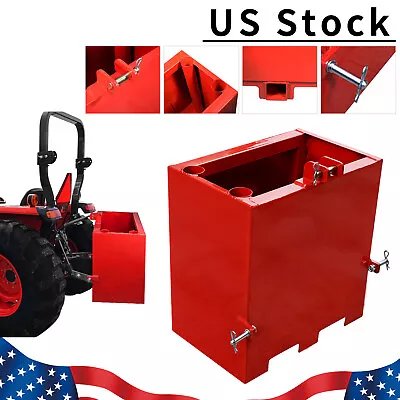 3 Point Ballast Box Mounted Category 1 Tractor Loader Counterweight Attachment • $196.99