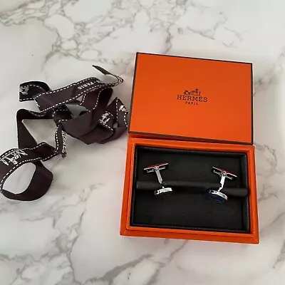 New Authentic Hermes Men's Licol 2 Cufflinks Accessory • $650