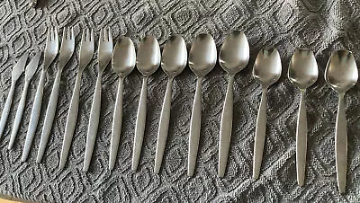 Gense Focus 18-8 Sweden Focus Teaspoons Stainless Flatware - Set Of 14 Vintage • $109.99