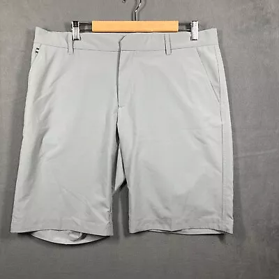 J. Lindeberg Men's Size 36 True 2.0 Micro Performance Chino Golf Shorts Gray • $26.98