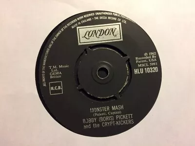 Bobby Pickett & The Crypt Kickers Monster Mash/Monster Mash Party London 1970 • $4