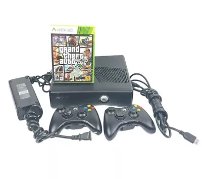 $112.75 • Buy Xbox 360 Slim Model 1439 S Bundle Grand Theft Auto V Five No Hard Drive Tested