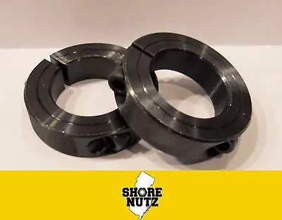 (2) 1-1/4  Double Split Steel New Clamping Shaft Collar Black Oxide  Sc125d  • $12.37