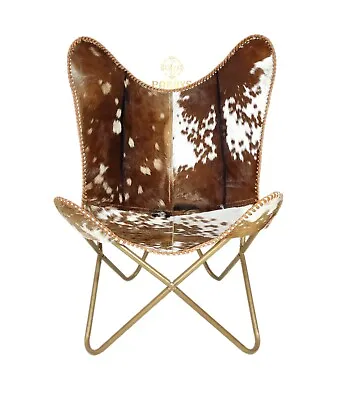 $232.82 • Buy Genuine Goat Hair Leather Folding Chair - Home & Living Room Decor Chair PL2-173