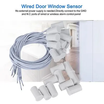 10 Pair 100V Wired Door Window Sensor Magnetic Switch Fit For Home Alarm System • $12.05