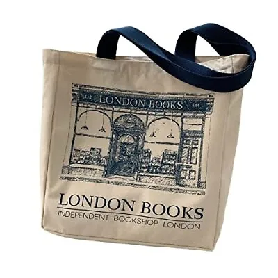 Vintage London Bookstore Canvas Bag Women's One Shoulder Tote Bag Large Capac... • $24.90