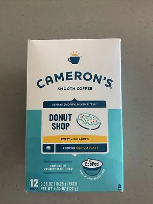 Cameron's Donut Shop Coffee Keurig K Cups 4.33 Oz 12 Cups • $14.99