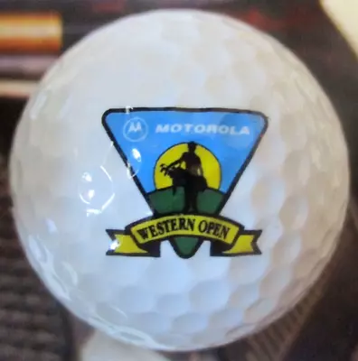 Vtg - MOTOROLA WESTERN OPEN - Logo Golf Ball - PGA Tour Event - Tiger Woods • $22