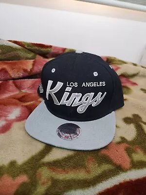Mitchell And Ness Snapback NHL LA KINGS Black And Grey. GOOD CONDITION. • $15