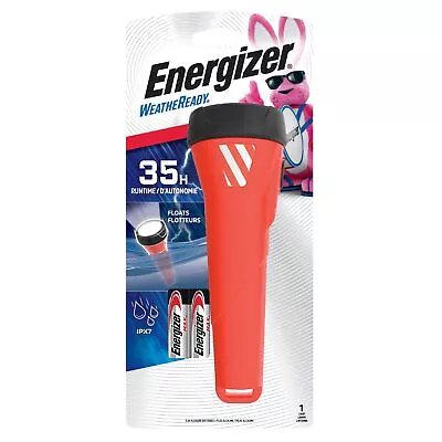 Energizer Weatheready 75 Lm Black/Red LED Flashlight AA Battery WRWP21E • $10.95