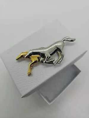  Liz Claiborne Brooch Pin Two Tone Horse Brooch Mustangs Signed  • $10