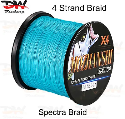 Braid Fishing Line | Ice Blue Colour X4 Braid | MOZHANSHI Spectra Braid • $26.95