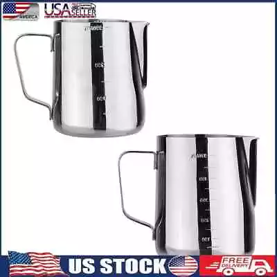 $10.89 • Buy Espresso Coffee Milk Cup Mugs Thermo Steaming Frothing Pitcher