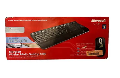 Genuine Microsoft Wireless Optical Desktop 1000 KB & Mouse Model#1014/1028/1067 • $19.99