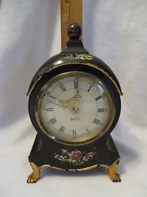 $75 • Buy Vintage Antique FABRIK SSS MARKE SCHMID Desk Wind Up Clock Musical Germany