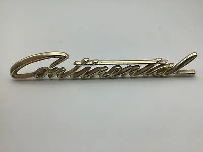 Vintage Lincoln Continental Car Emblem-Cursive Lettering 7.5  L X .25 T X 1 W • $65